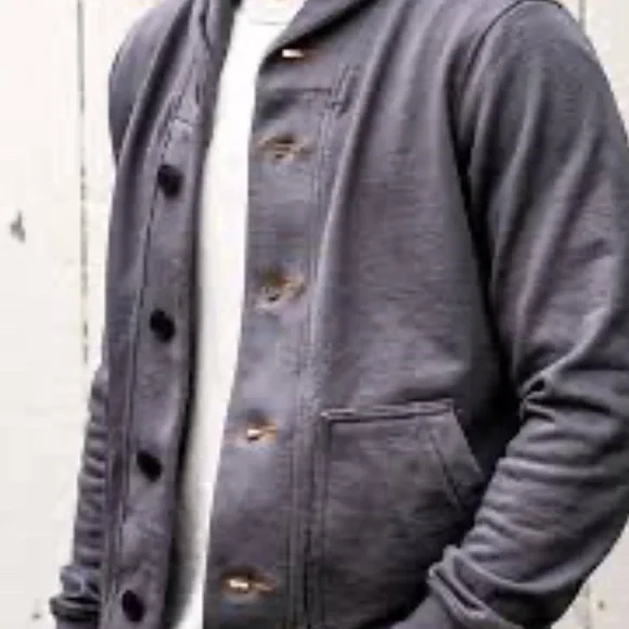 BODEGA | CARDIGAN
FRENCH TERRY SHAWL COLLAR CARDIGAN - Picture 2 of 3